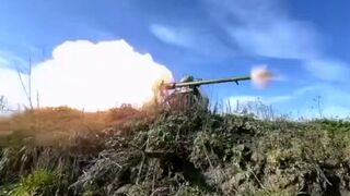 Ukrainian Territorial Defence Forces practice night air defence training and with grenade launchers