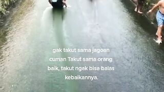happy to play together in the rain
