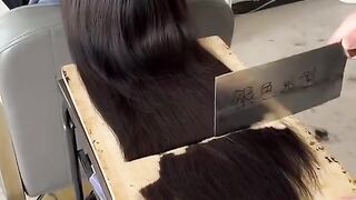 Long haircut style tutorial.#haircut#hairstyle