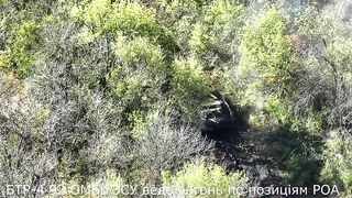 Український БТР проти руснявого танка Т 80бв. Вгадайте, хто переміг