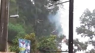 seconds of an electrical short circuit due to a fallen tree
