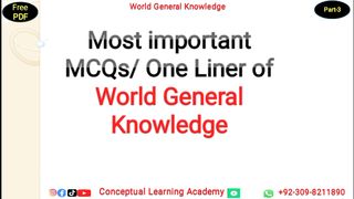 World history and GK Mcqs