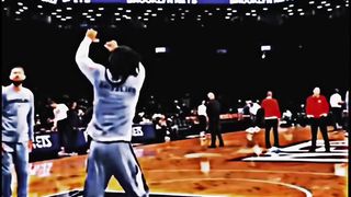 Ja Morant dunk in pregame
