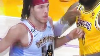 LEBRON DONT LIKE THAT _ NBA HIGHLIGHTS _ NUGGETS AT LAKERS