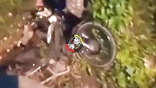 truck vs motorbike accident @follower