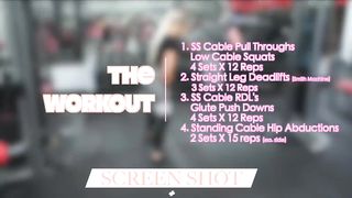 MACHINES ONLY GLUTE FOCUS WORKOUT!