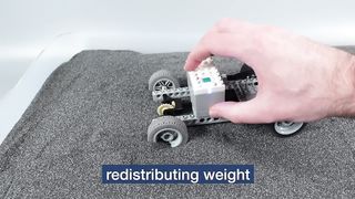Driving Lego Cars in Sand