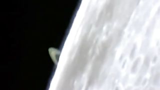 Incredible footage of Saturn rising from behind the Moon