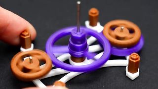3Dprinted triple axis tourbi A foldable . Mini studio plantray gear without grears 2