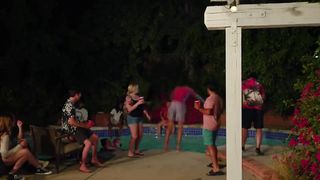 Smiling Woman Pool Party
