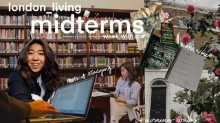 London living midterms week, morning walks & study vlog as a student abroad