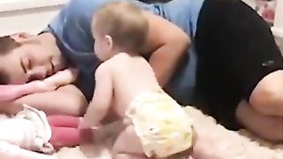 Babies and Daddy Funny Moments - Funny Baby Video #CuteBaby