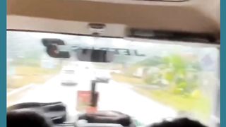 The driver died suddenly.