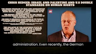 Breaking the Silence Chris Hedges Expose U.S Double Standards on Human Right in Israel and Palestine