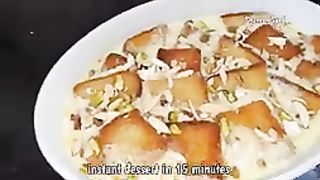 Only Milk and bread easy dessert, indian dessert Recipe ♥️♥️♥️