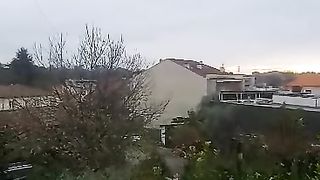 The beautiful view from my balcony in Braga
