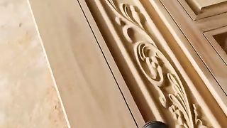 fancy wood door