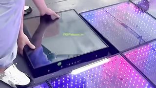 Installation led in floor dancers