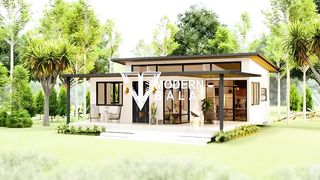 Simple House Design Small Farmhouse Idea _ 9x11 Meters