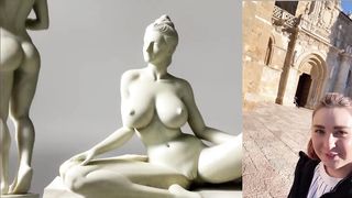 Art Beautiful stone and marble statues