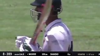 Double hundred for Shan Masood
