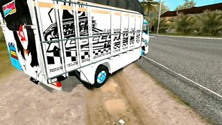 bussid gameplay at dusk