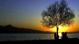 "Dusk Delights: Embracing the Tranquility of a Stunning Sunset"