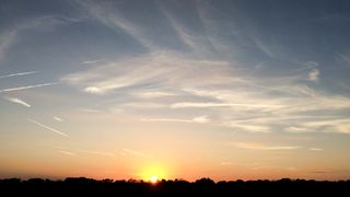 "Sunset Bliss: Nature's Farewell Symphony in Technicolor"