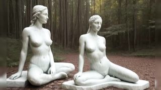 Art beautiful plaster status stone
