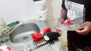 Funny man who is cooking let's see what happens