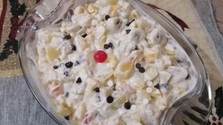 Russian fruit salad#ceramy fruit salad#aleenahome food.