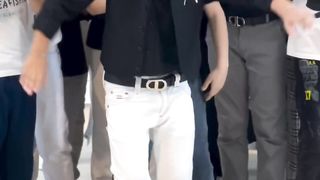 Small handsome boy cute dance in front of public viral video