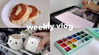 Weekly vlog ☀️ _ cafes, studying, cooking, journaling + more
