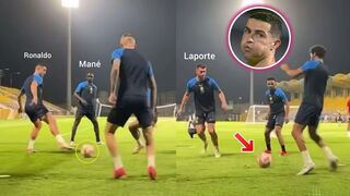 Cristiano Ronaldo, Sadio Mané,Laporte Al Nassr training vs Al-Riyadh