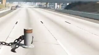 monster car vs simple car GTAV