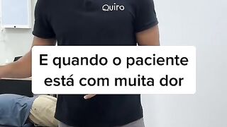 Quando o paciente está com muita dor