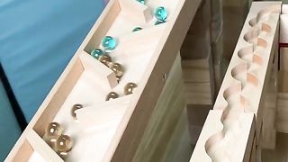 Wooden box balls