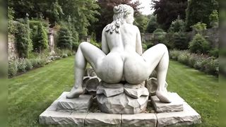 Art beautiful plaster stone status in Spain