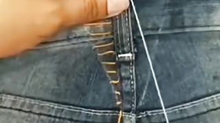 Cara mengecilkan celana jeans kegedean