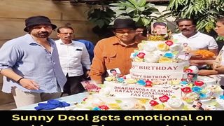 Sunny Deol gets emotional on his papa Dharamendra's Birthday #dharmendra #shorts #short #trending #viral #bollywood #shortvideo