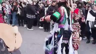 Canada Indigenous people showing solidarity with Palestine