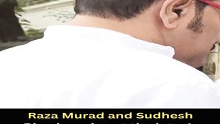 Raza Murad and Sudhesh Bhosle arrive at the late Jr Mehmood's Residence #jrmehmood #shorts #short #trending #viral #bollywood #shortvideo