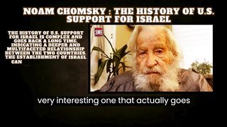 Noam Chomsky | The history of U S  support for Israel