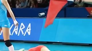 Funniest Moments in Women's Volleyball ???????? #shorts