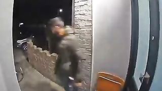 Stalker caught trying to break into victim's house