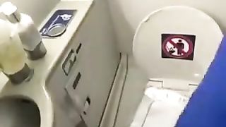 Cooking food in an airplane bathroom
