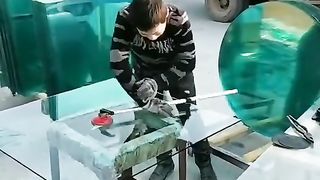 round glass cutting