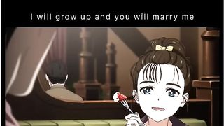 (Anime) I will grow up and you will marry me