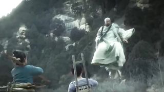 Kung Fu Film: A 10-year trained boy is still useless, until he obtains a staff, becoming unbeatable