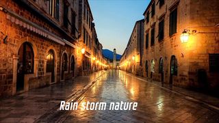 Rain storm nature
